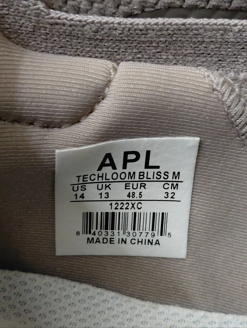 APL Men's Sz. 14 Gray/White TechLoom Bliss Sneaker